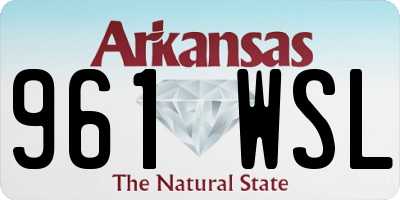 AR license plate 961WSL