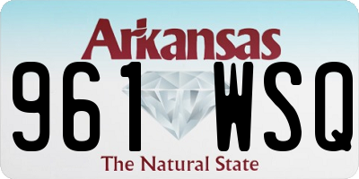 AR license plate 961WSQ