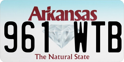 AR license plate 961WTB