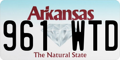 AR license plate 961WTD