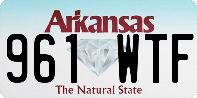 AR license plate 961WTF