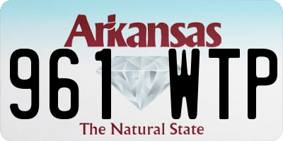 AR license plate 961WTP