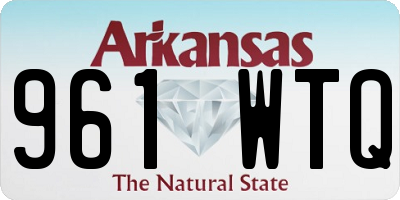 AR license plate 961WTQ