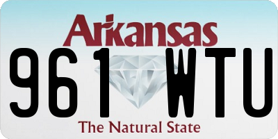 AR license plate 961WTU