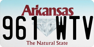 AR license plate 961WTV