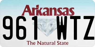 AR license plate 961WTZ