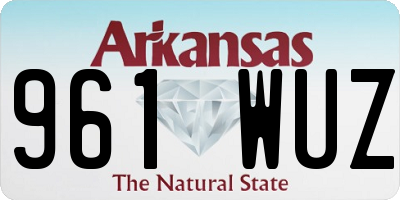 AR license plate 961WUZ