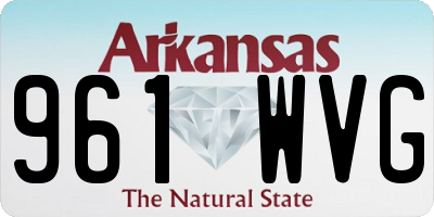 AR license plate 961WVG