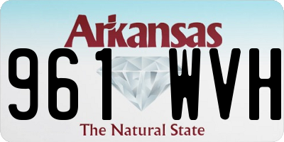 AR license plate 961WVH