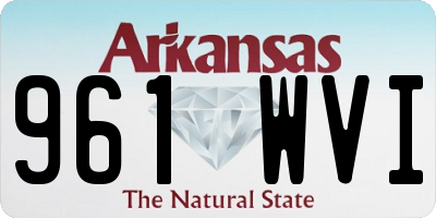 AR license plate 961WVI