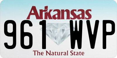 AR license plate 961WVP