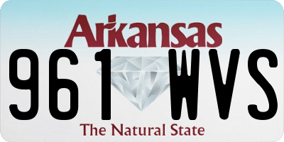 AR license plate 961WVS