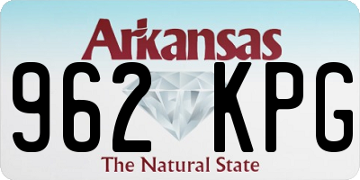 AR license plate 962KPG