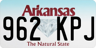 AR license plate 962KPJ