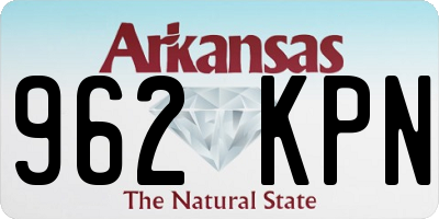 AR license plate 962KPN