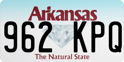 AR license plate 962KPQ