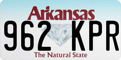 AR license plate 962KPR