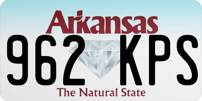 AR license plate 962KPS