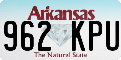 AR license plate 962KPU