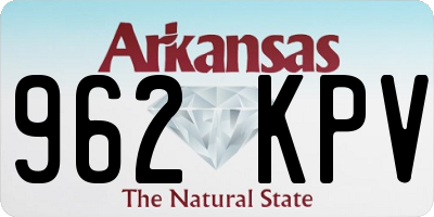 AR license plate 962KPV