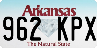 AR license plate 962KPX