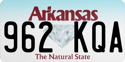 AR license plate 962KQA