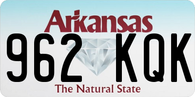 AR license plate 962KQK
