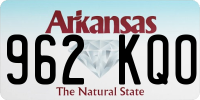AR license plate 962KQO