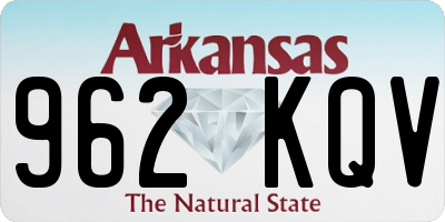 AR license plate 962KQV