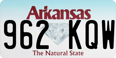 AR license plate 962KQW
