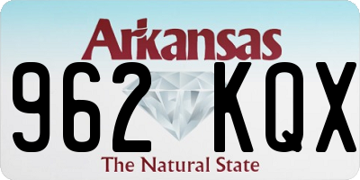 AR license plate 962KQX