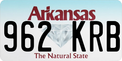 AR license plate 962KRB