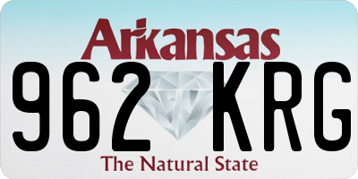 AR license plate 962KRG