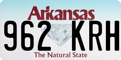 AR license plate 962KRH