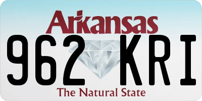 AR license plate 962KRI
