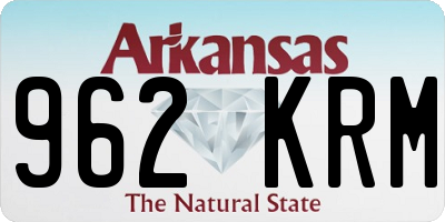 AR license plate 962KRM