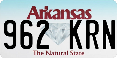 AR license plate 962KRN