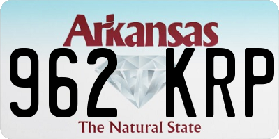 AR license plate 962KRP