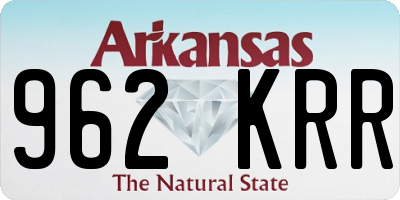 AR license plate 962KRR