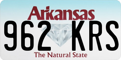 AR license plate 962KRS