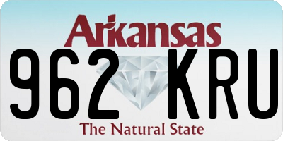 AR license plate 962KRU