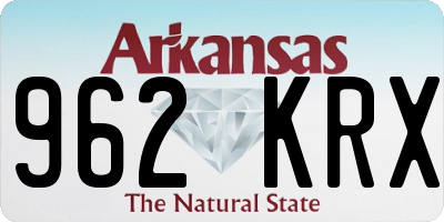AR license plate 962KRX