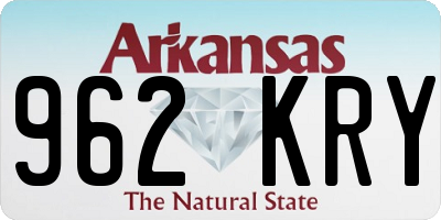 AR license plate 962KRY