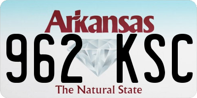 AR license plate 962KSC