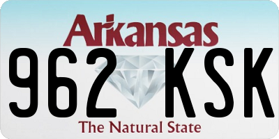AR license plate 962KSK