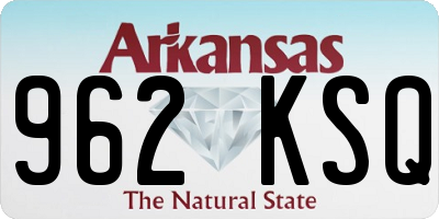 AR license plate 962KSQ