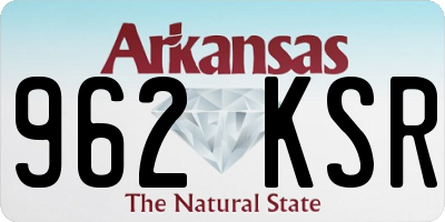 AR license plate 962KSR