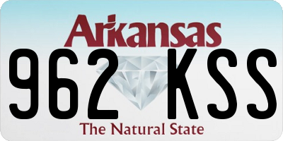 AR license plate 962KSS