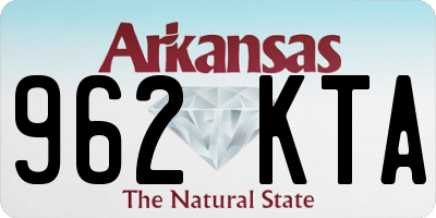 AR license plate 962KTA