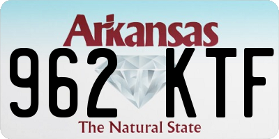 AR license plate 962KTF